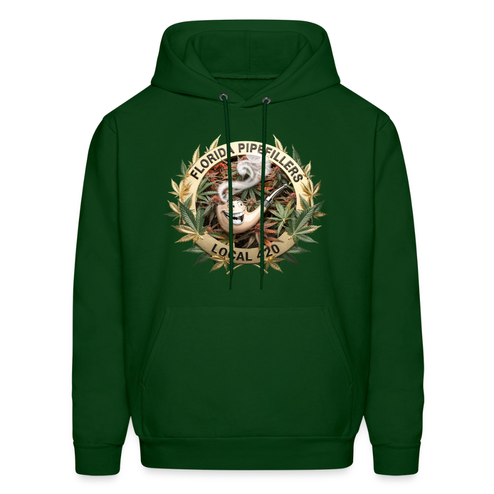FLORIDA PIPEFILLERS LOCAL 420 Men's Hoodie - forest green