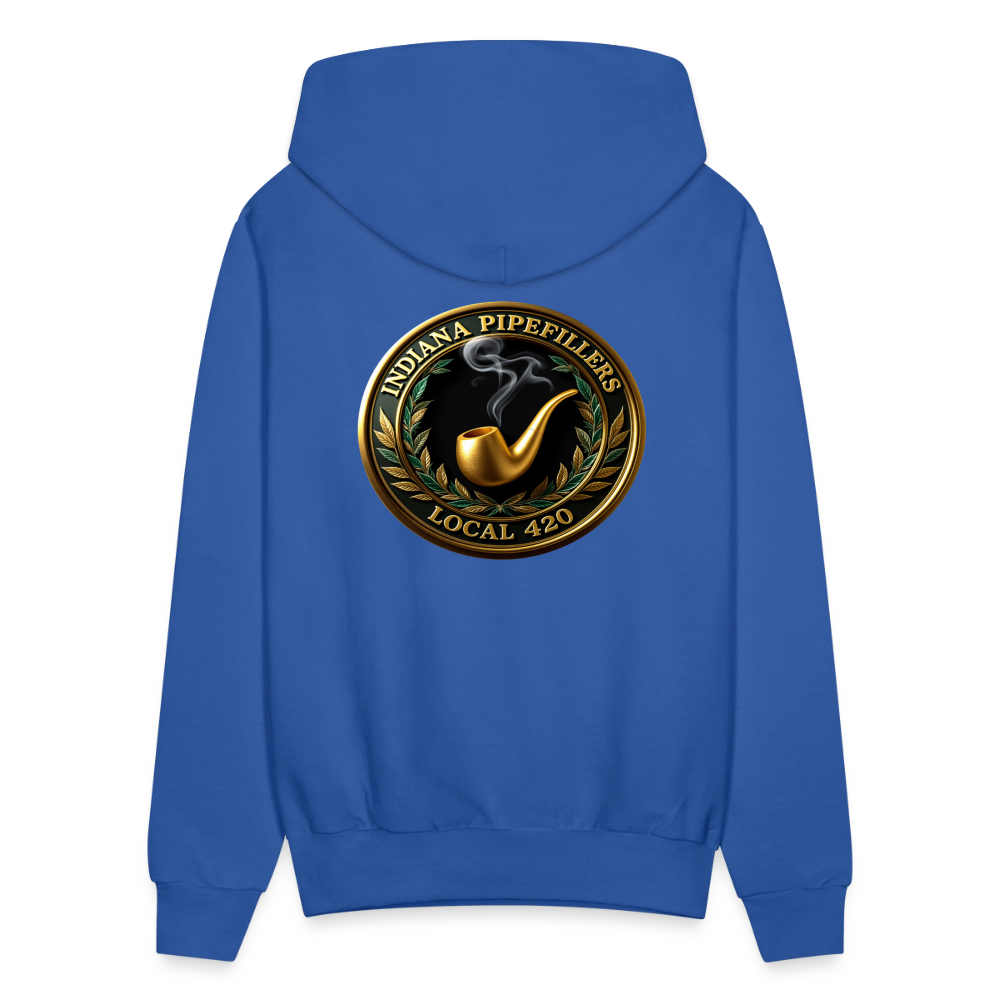 INDIANA PIPEFILLERS LOCAL 420 F/B DESIGN Men's Hoodie - royal blue