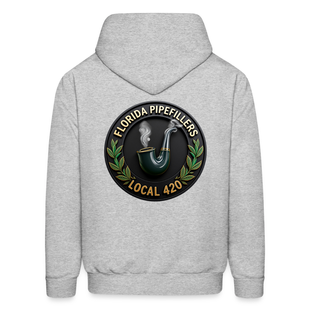 FLORIDA PIPEFILLERS LOCAL 420 F/B DESIGN Men's Hoodie - heather gray