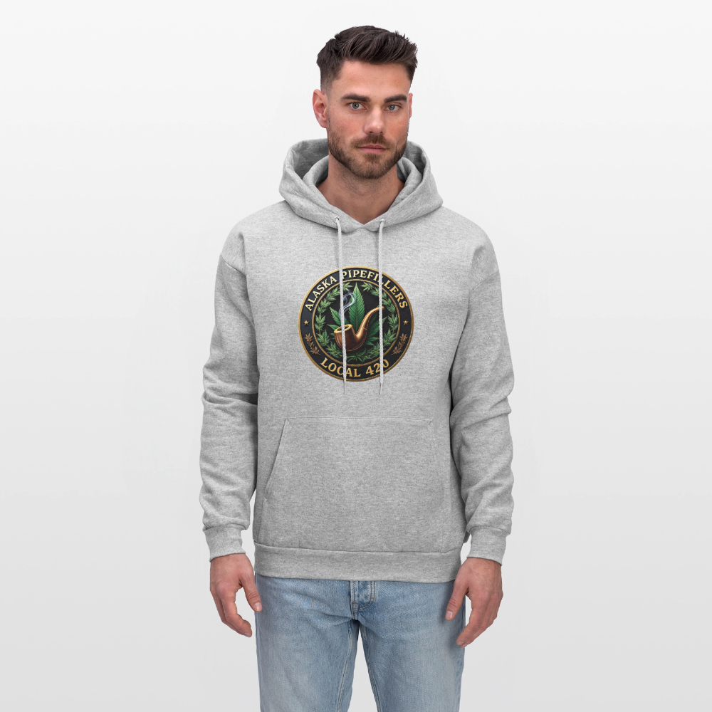 ALASKA PIPEFILLERS LOCAL 420 F/B DESIGN Men's Hoodie - heather gray