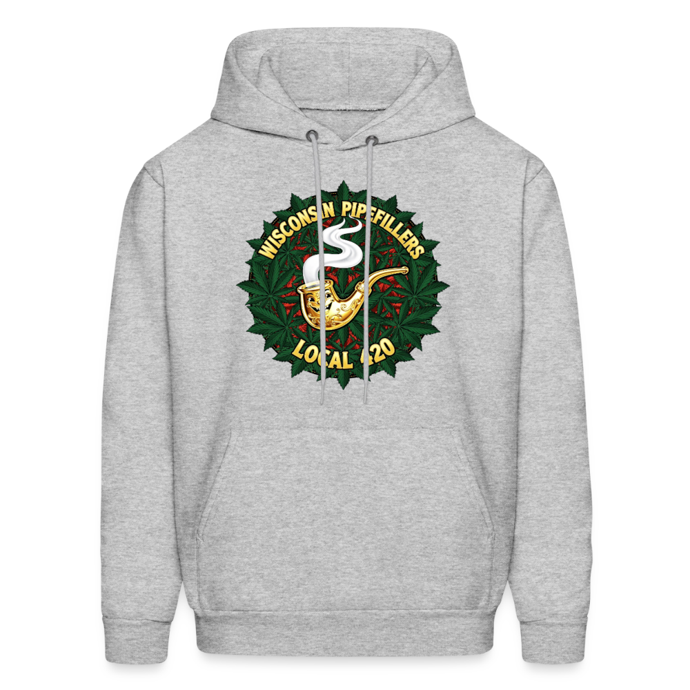 WISCONSIN PIPEFILLERS LOCAL 420 Men's Hoodie - heather gray