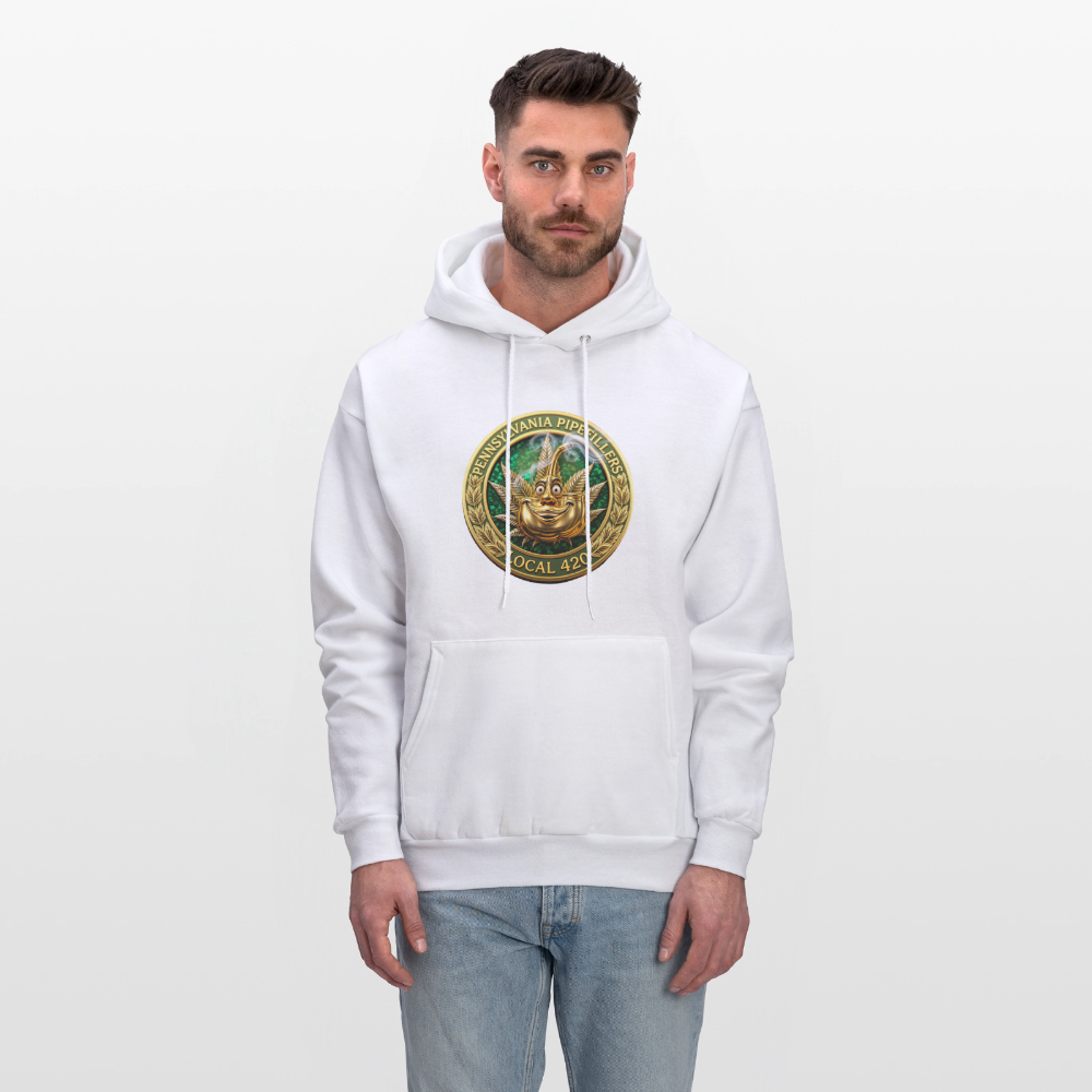 PENNSYLVANIA  PIPEFILLERS LOCAL 420 Men's Hoodie - white