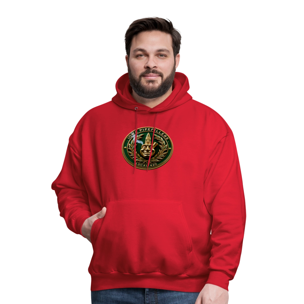 IOWA PIPEFILLERS LOCAL 420 F/B DESIGN Men's Hoodie - red