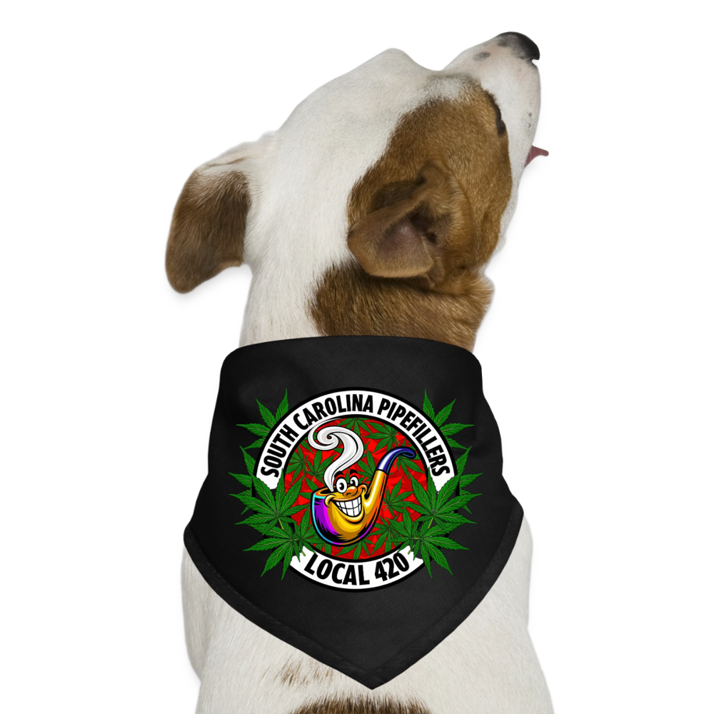 SOUTH CAROLINA PIPEFILLERS LOCAL 420 Union Dog Bandana - black
