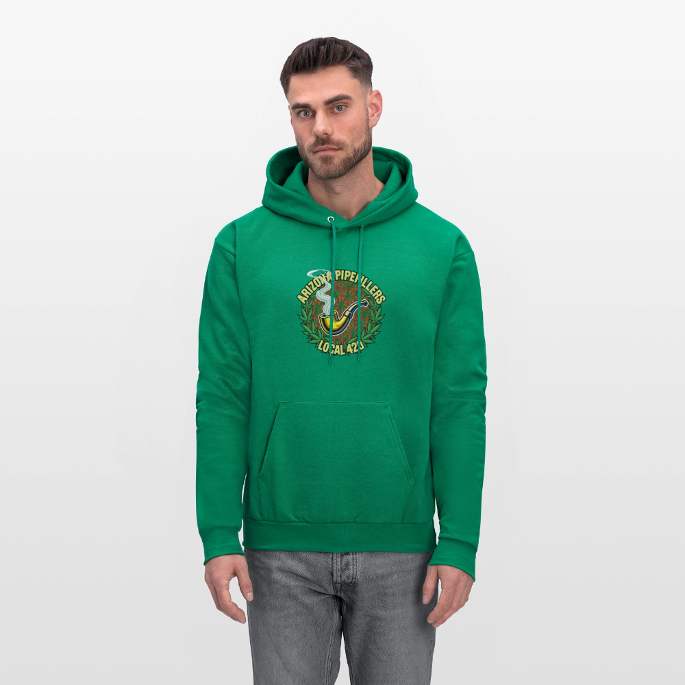 ARIZONA PIPEFILLERS LOCAL 420 F/B DESIGN Men's Hoodie - kelly green