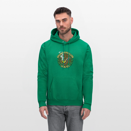 ARIZONA PIPEFILLERS LOCAL 420 F/B DESIGN Men's Hoodie - kelly green