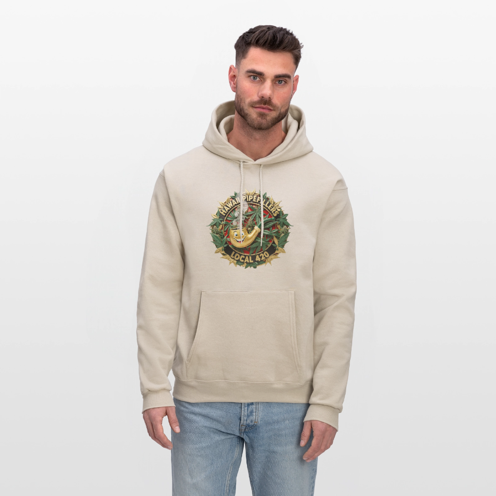 HAWAII PIPEFILLERS LOCAL 420 F/B DESIGN Men's Hoodie - Sand