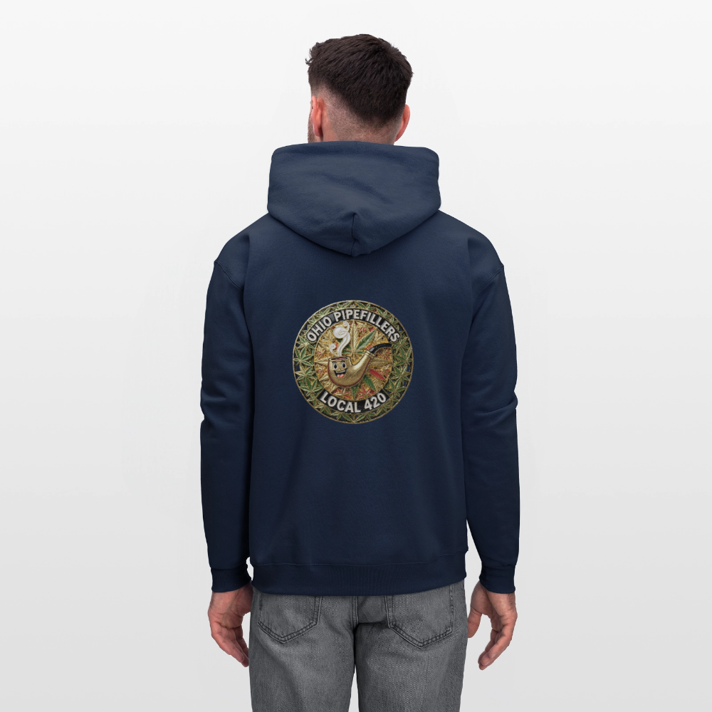 OHIO PIPEFILLERS LOCAL 420  F/B DESIGNS Men's Hoodie - navy
