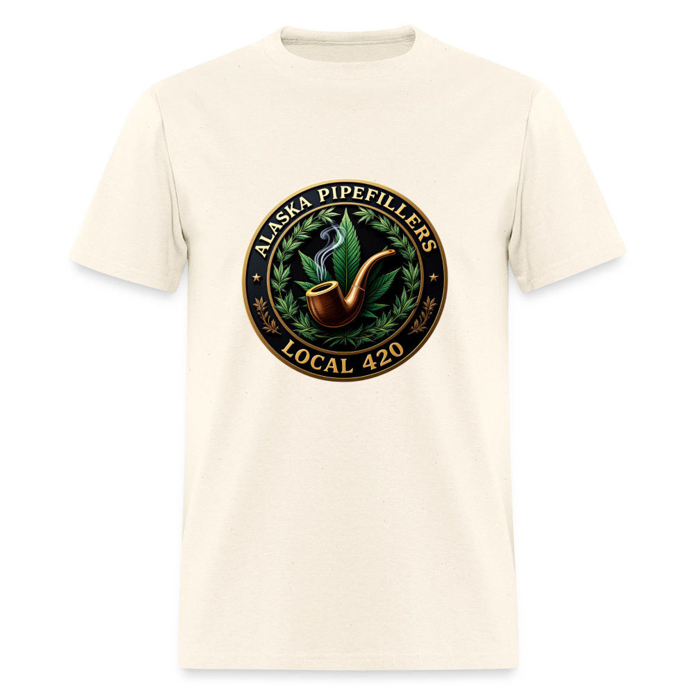 ALASKA PIPEFILLERS LOCAL 420 Men's T-Shirt - sweet cream heather