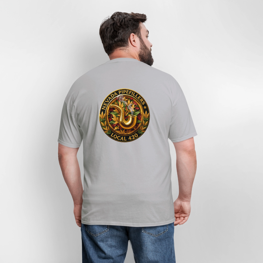 NEVADA PIPEFILLERS LOCAL 420 F/B DESIGN Men's T-Shirt - rock