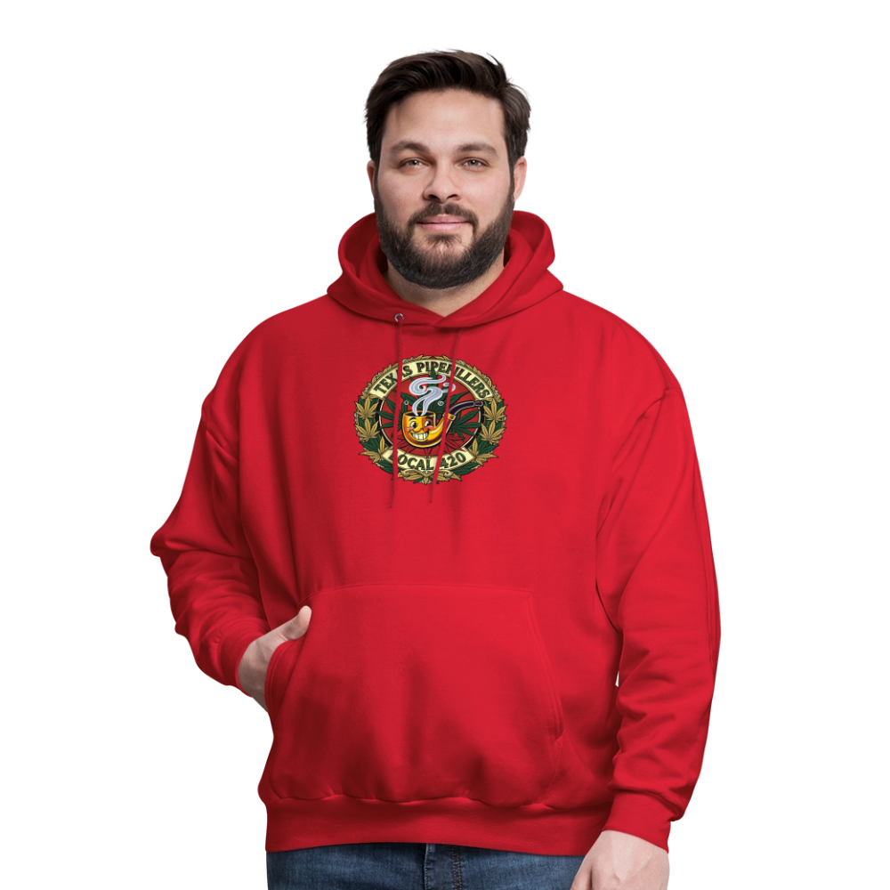 TEXAS PIPEFILLERS LOCAL 420 F.B DESIGN Men's Hoodie - red