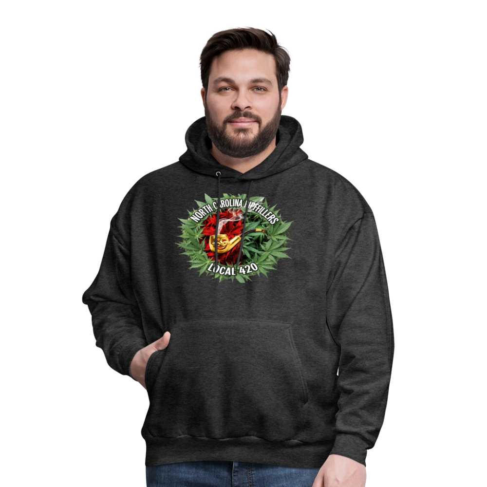 NORTH CAROLINA  PIPEFILLERS LOCAL 420 Men's Hoodie - charcoal grey