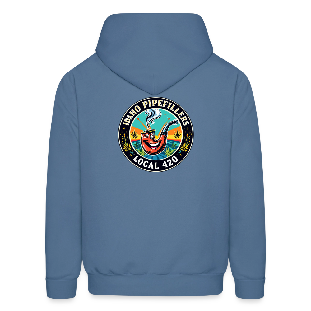 IDAHO PIPEFILLERS LOCAL 420 F/B DESIGN Men's Hoodie - denim blue