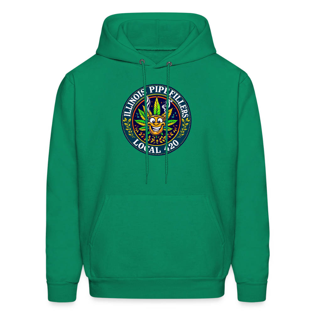 ILLINOIS PIPEFILLERS LOCAL 420 Men's Hoodie - kelly green