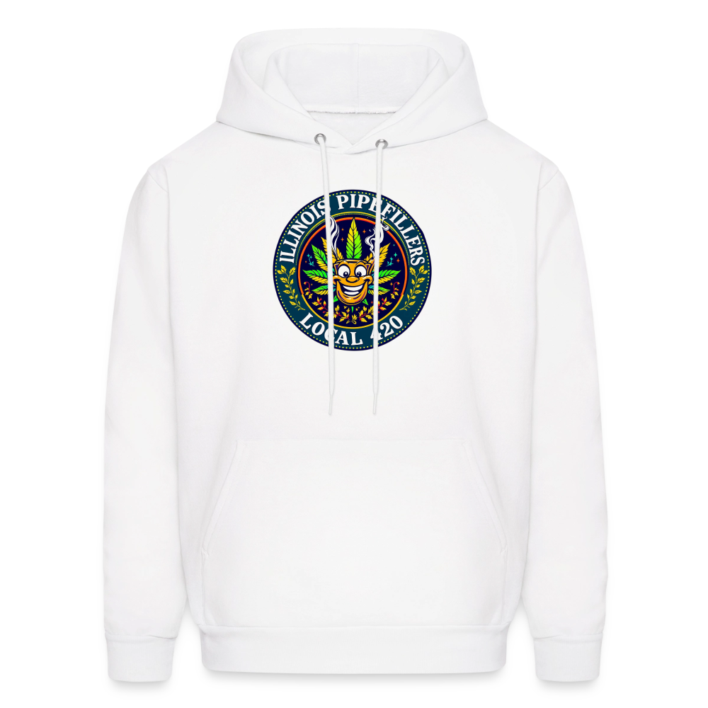ILLINOIS PIPEFILLERS LOCAL 420 Men's Hoodie - white