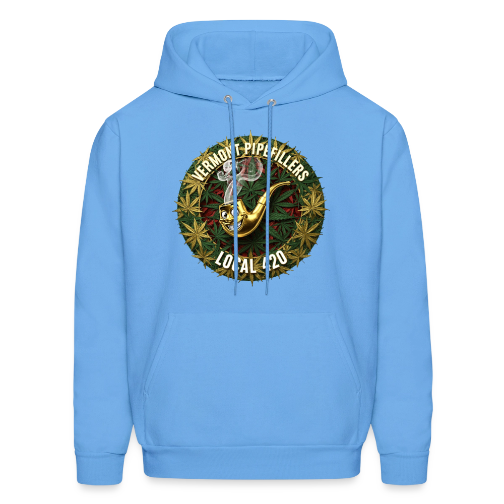 VERMONT PIPEFILLERS LOCAL 420 Men's Hoodie - carolina blue