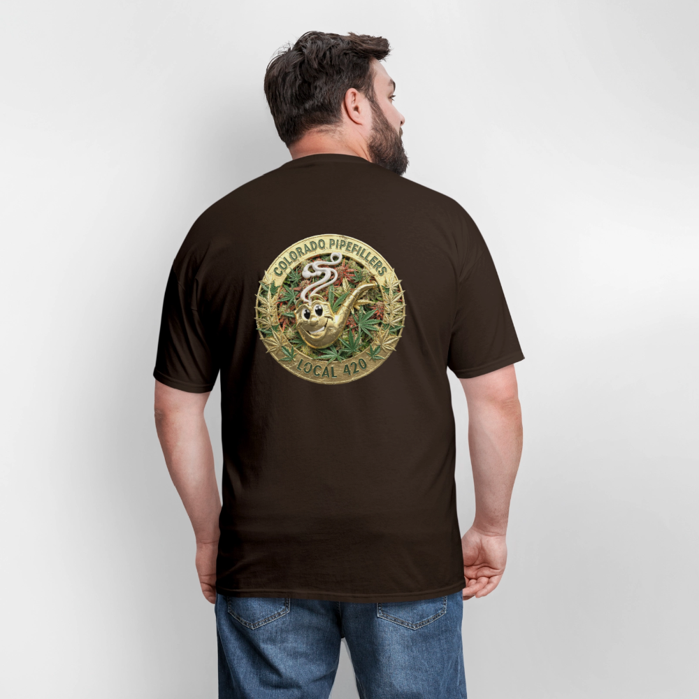 COLORADO PIPEFILLERS LOCAL 420 Men's T-Shirt - brown