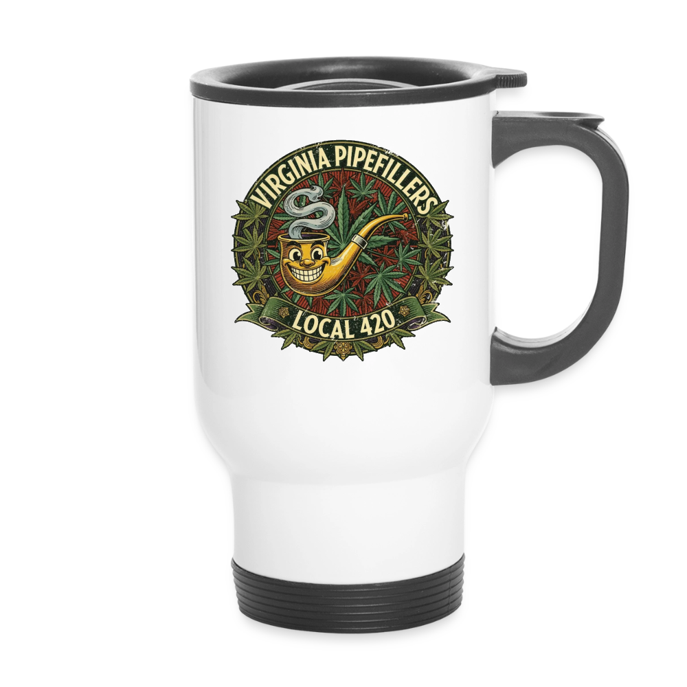 VIRGINIA PIPEFILLERS LOCL 420 14oz Stainless Steel Travel Mug - white