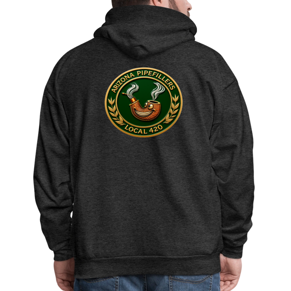 ARIZONIA PIPEFILLERS LOCAL 420 F/B DESIGN Men's Hoodie - charcoal grey