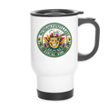 MICHIGAN PIPEFILLERS LOCAL 420 14oz Stainless Steel Travel Mug - white