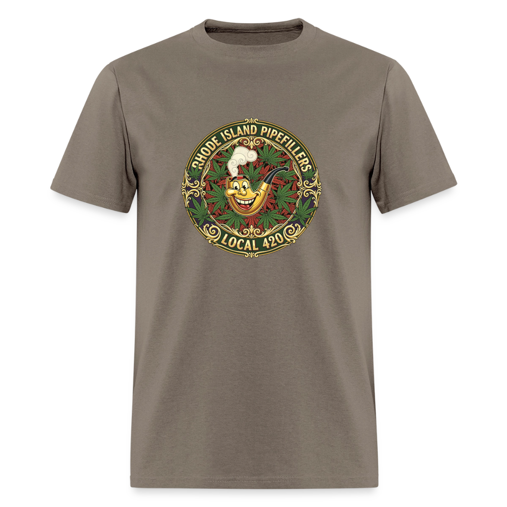TEXAS PIPEFILLERS LOCAL 420 Men's T-Shirt - safari