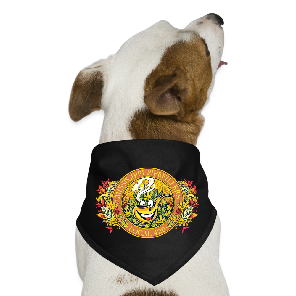 MISSISSIPPI PIPEFILLERS LOCAL 420 Dog Bandana - black