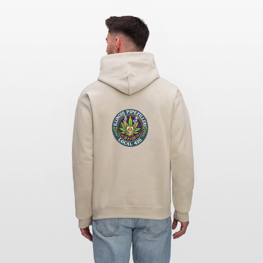 ILLINOIS PIPEFILLERS LOCAL 420 F/B DESIGN Men's Hoodie - Sand