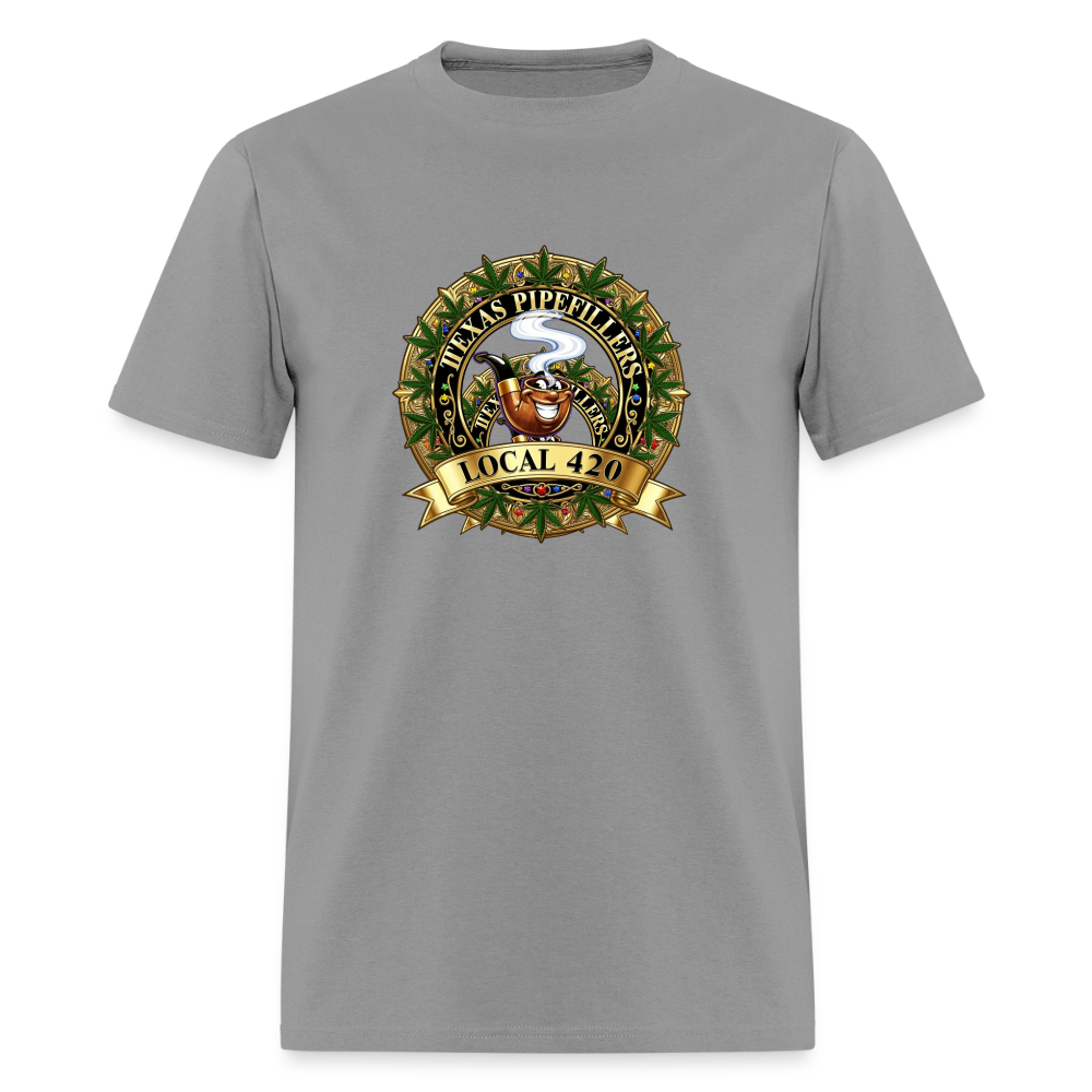 TEXAS PIPEFILLERS LOCAL 420 F/B DESIGN Men's T-Shirt - rock