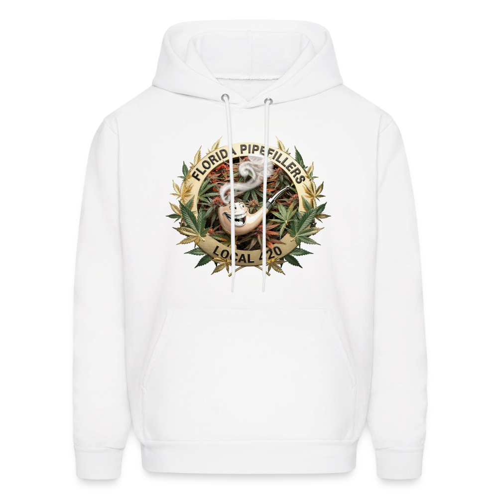 FLORIDA PIPEFILLERS LOCAL 420 F/B DESIGN Men's Hoodie - white