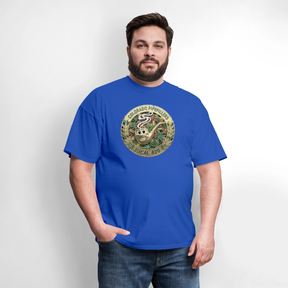 COLORADO PIPEFILLERS LOCAL 420 Men's T-Shirt - royal blue