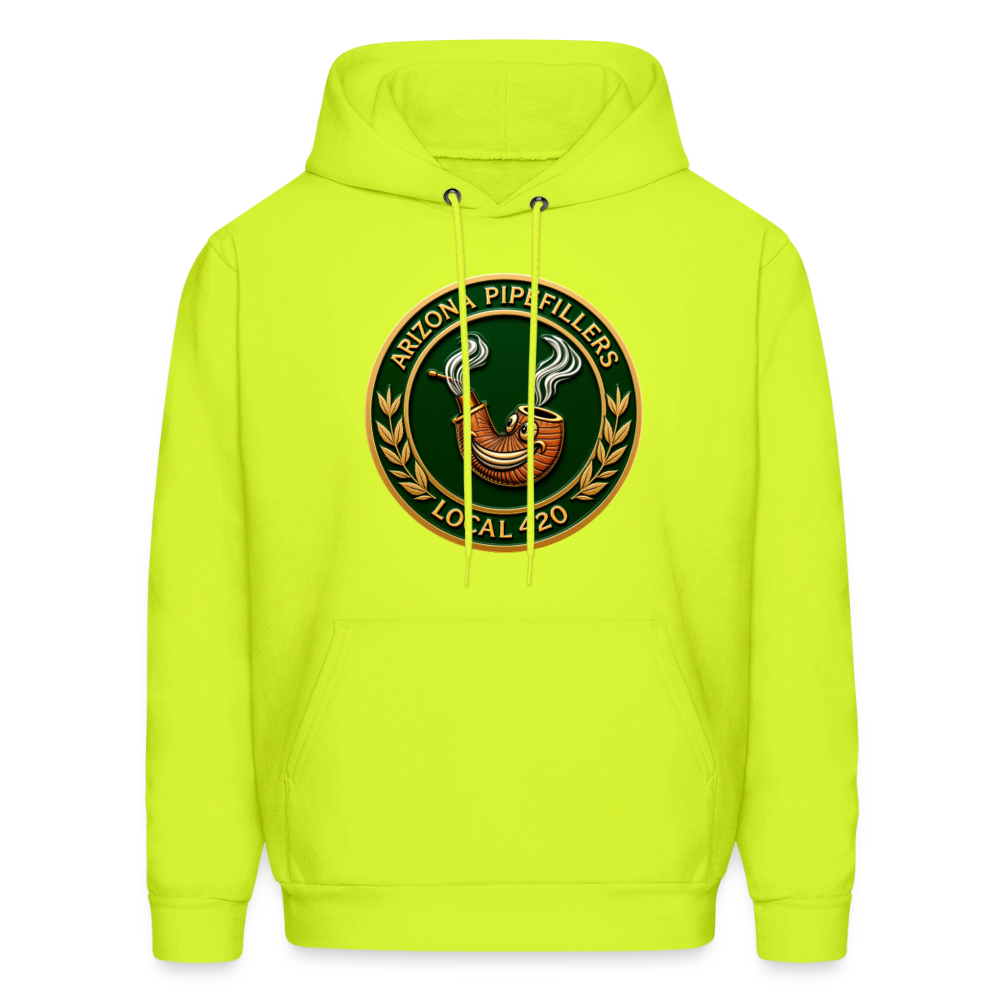 ARIZONIA PIPEFILLERS LOCAL 420 F/B DESIGN Men's Hoodie - safety green