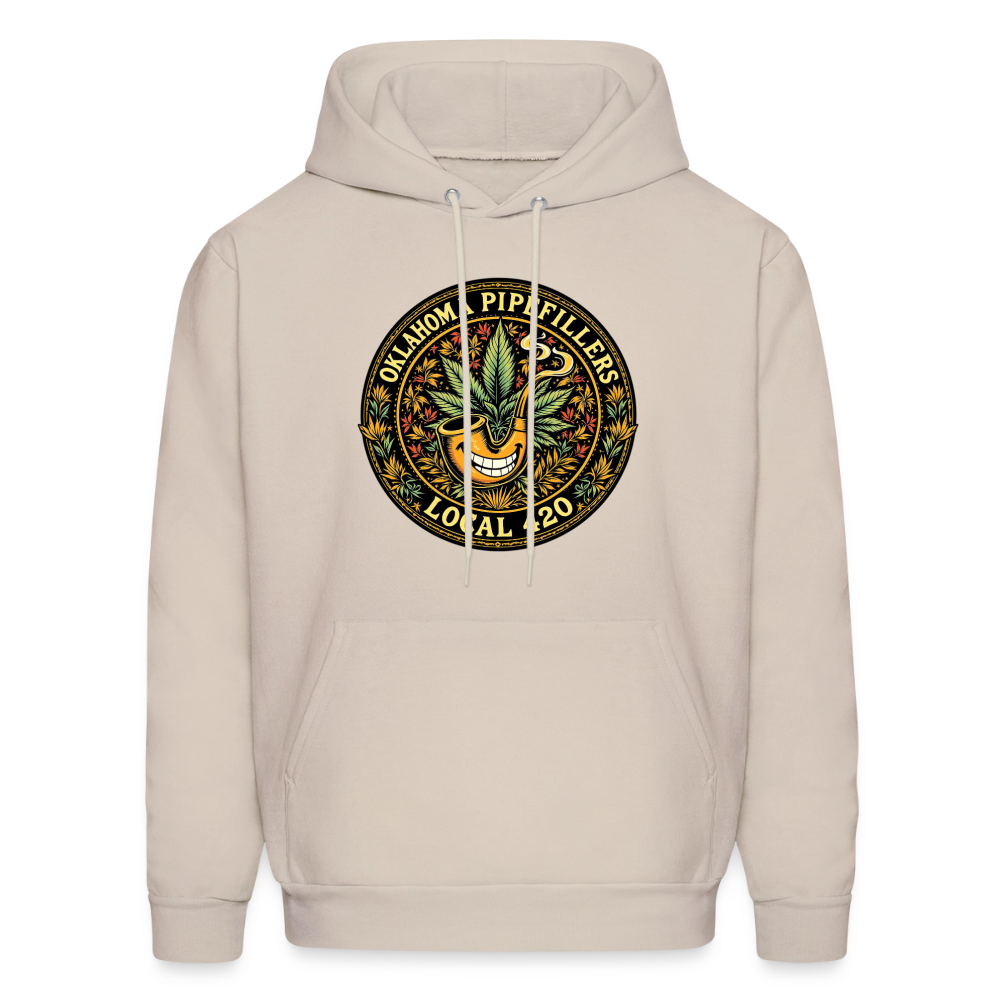 OKLAHOMA PIPEFILLERS LOCAL 420  F/B DESIGNS Men's Hoodie - Sand