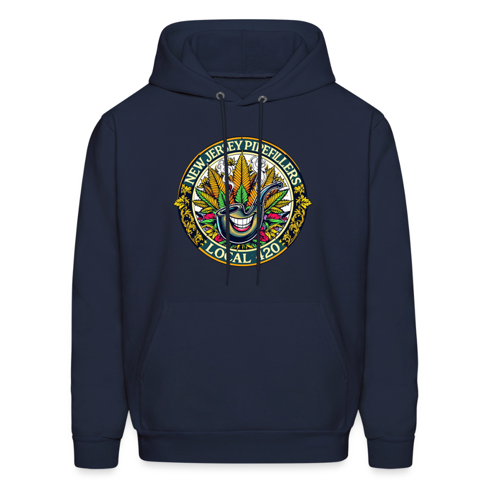 NEW JERSEY PIPEFILLERS LOCAL 420 Men's Hoodie - navy