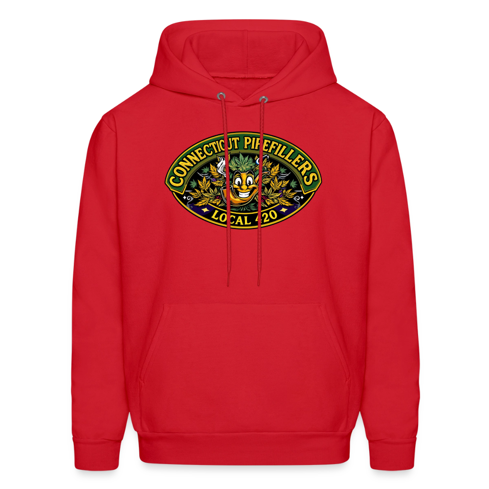 CONNECTICUT PIPEFILLERD LOCAL 420 F/B DESIGN Men's Hoodie - red