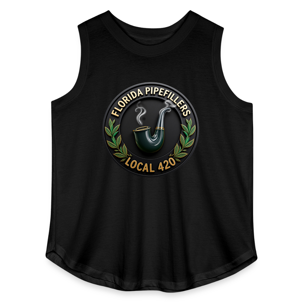 FLORIDA PIPEFILLERS LOCAL 420 Women's Curvy Relaxed Tank Top - black