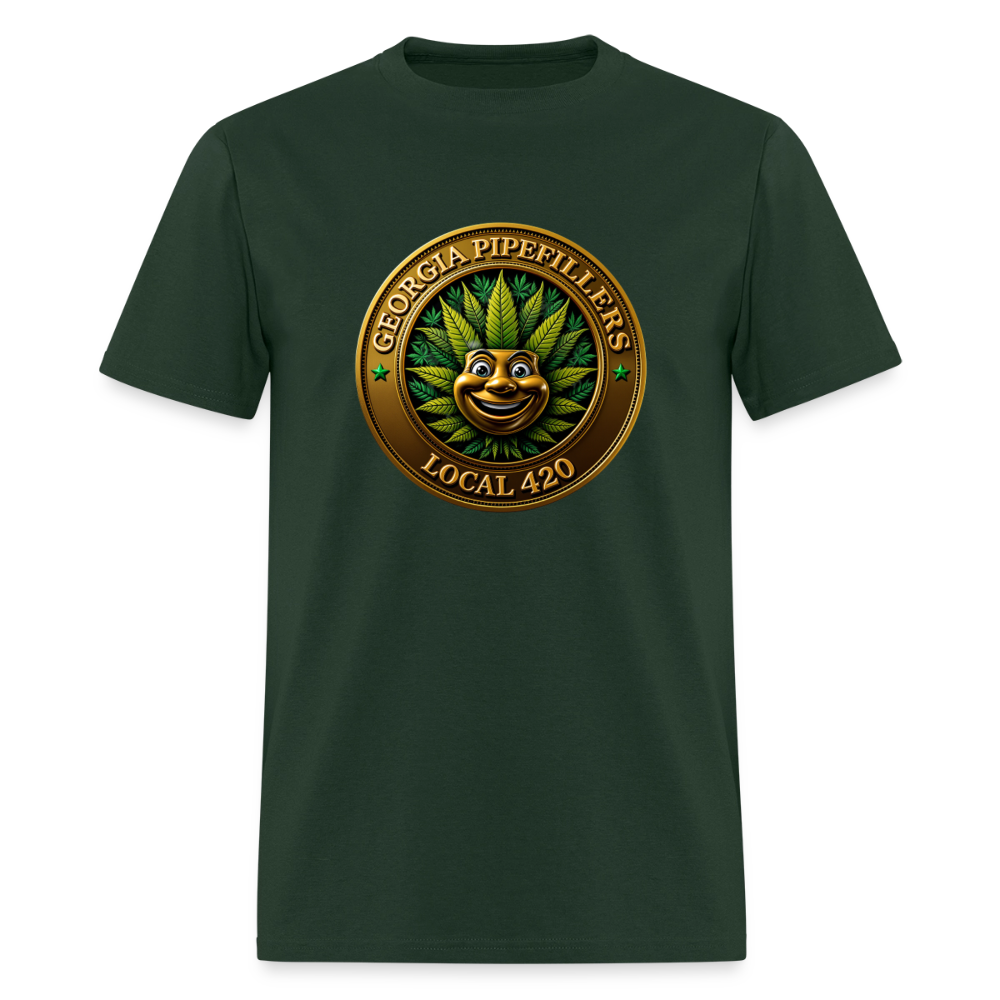 GEORGIA PIPEFILLERS LOCAL 420 Men's T-Shirt - forest green