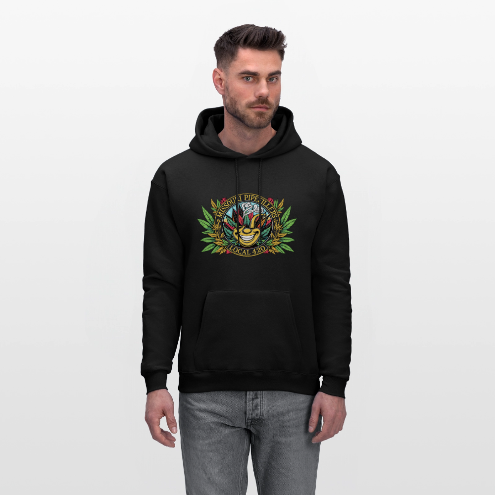 MISSOURI PIPEFILLERS LOCAL 420  F/B DESIGNS Men's Hoodie - black