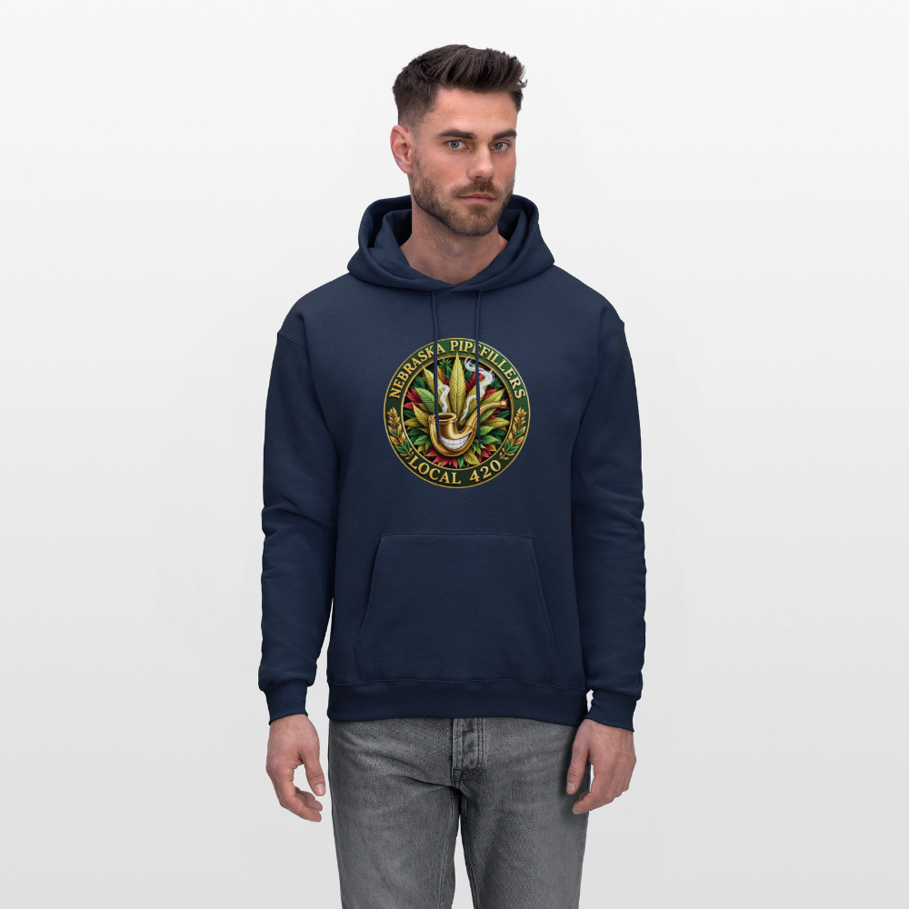 NEBRASKA PIPEFILLERS LOCAL 420 Men's Hoodie - navy