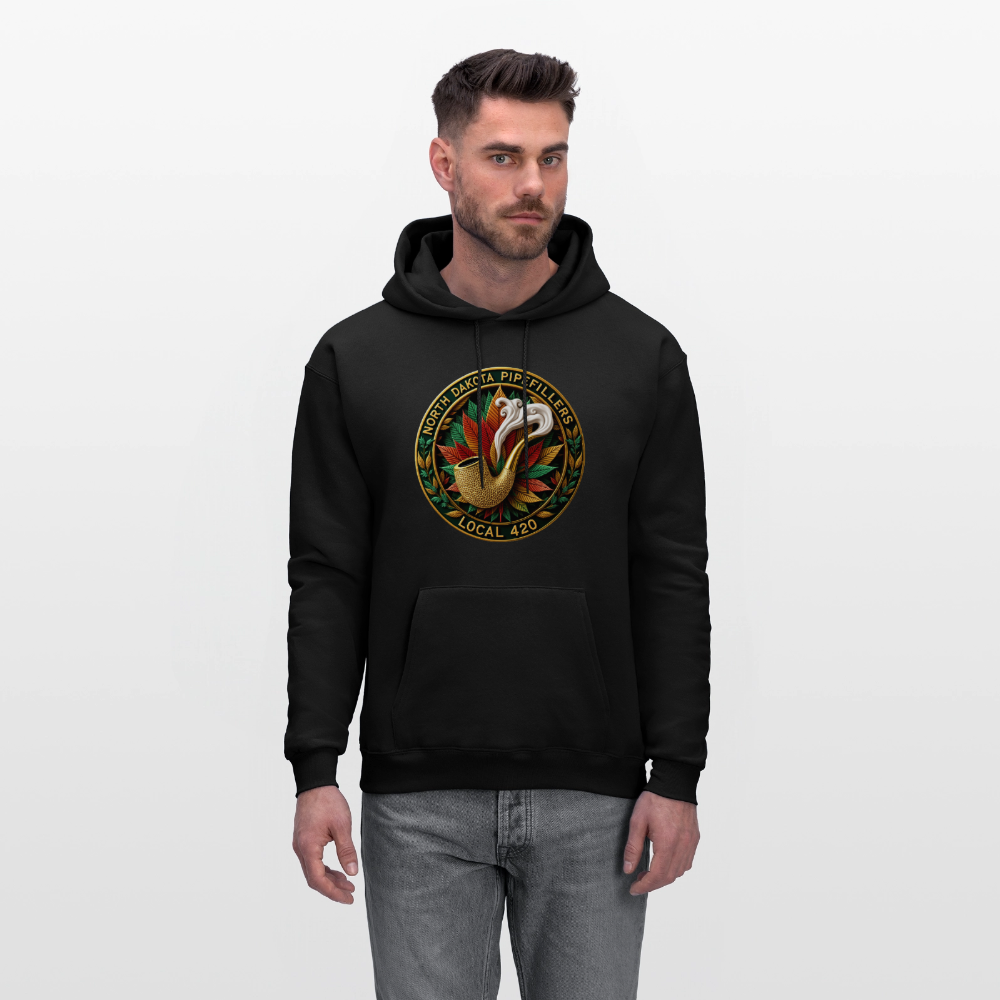 NORTH DAKOTA PIPEFILLERS LOCAL 420 Men's Hoodie - black