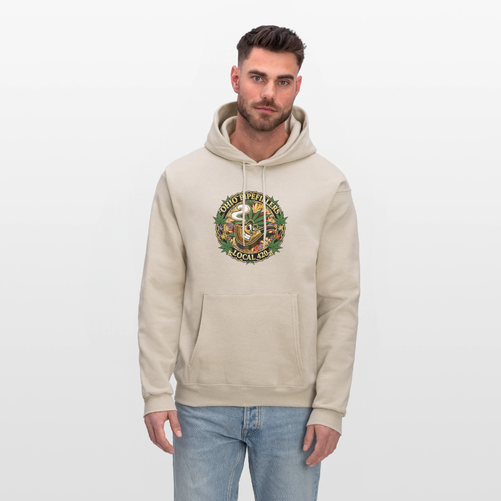 OHIO PIPEFILLERS LOCAL 420 Men's Hoodie - Sand