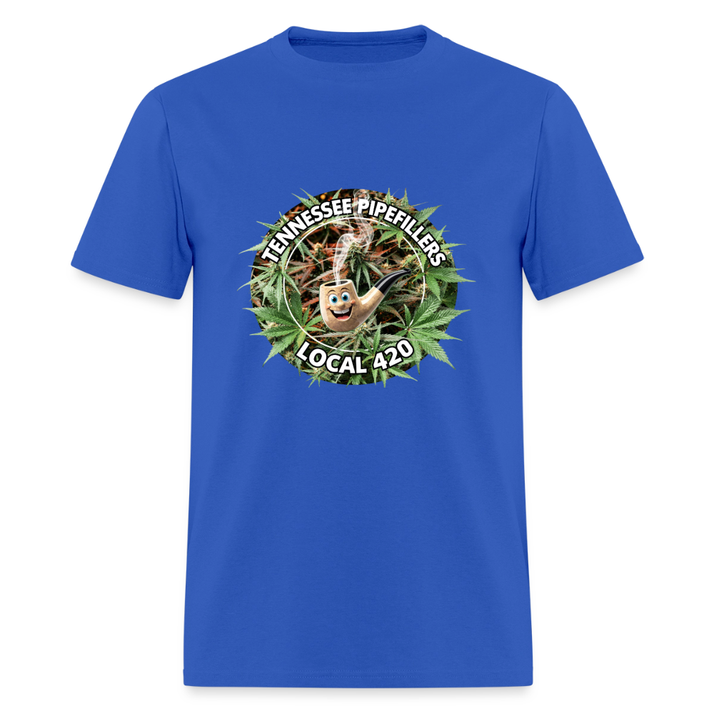 TENNESSEE PIPEFILLERS LOCAL 420 F/B DESIGN Men's T-Shirt - royal blue