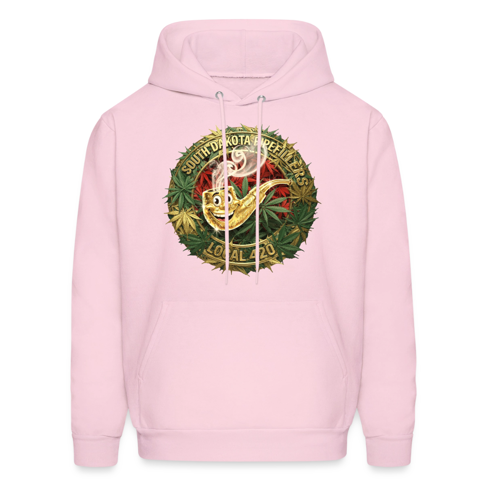 SOUTH DAKOTA PIPEFILLERS LOCAL 420  F/B DESIGN Men's Hoodie - pale pink