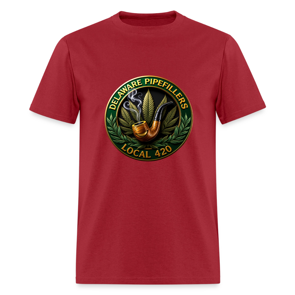 DELAWARE  PIPEFILLERS LOCAL 420 Men's T-Shirt - true red
