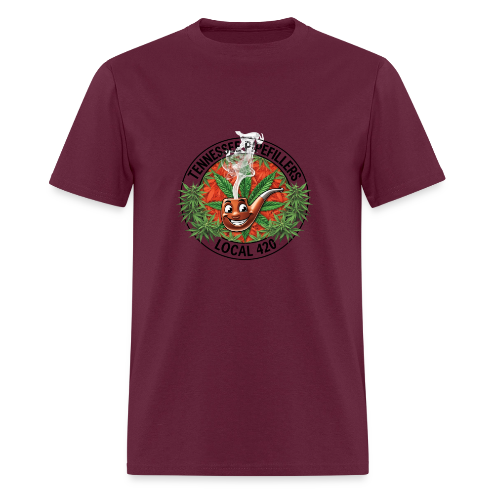 TENNESSEE PIPEFILLERS LOCAL 420 Men's T-Shirt - burgundy