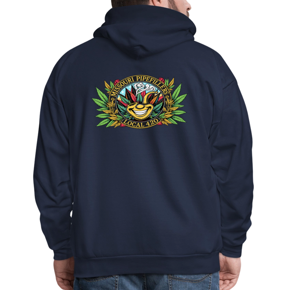 MISSOURI PIPEFILLERS LOCAL 420  F/B DESIGNS Men's Hoodie - navy