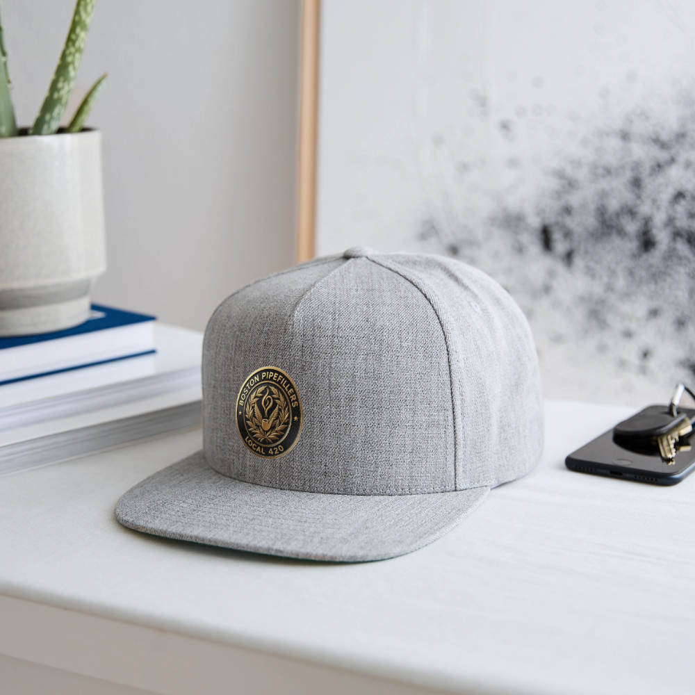 BOSTON PIPEFILLERS UNION LOCAL 420 Snapback Baseball Cap - heather gray