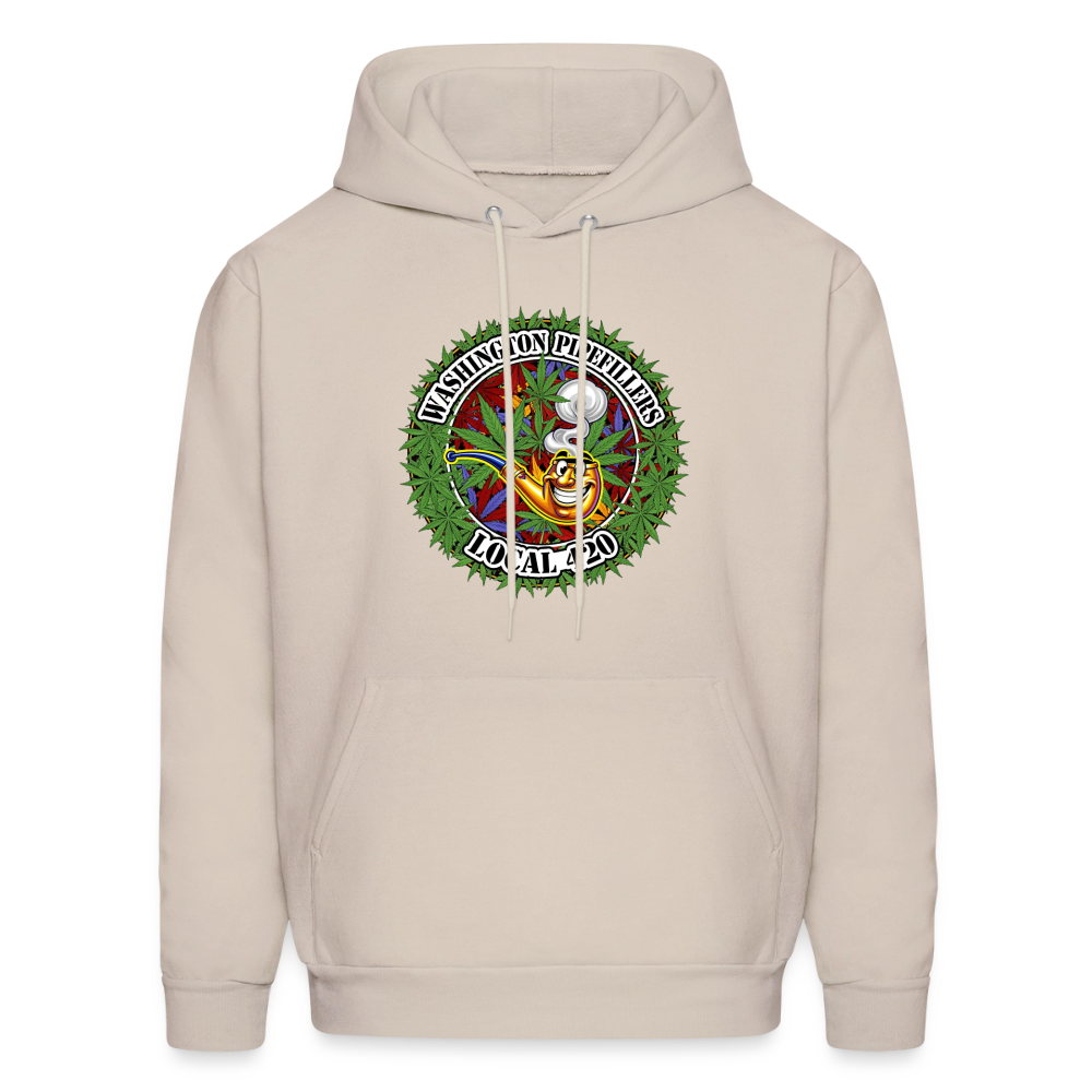 WASHINGTON PIPEFILLERS LOCAL 420 Men's Hoodie - Sand