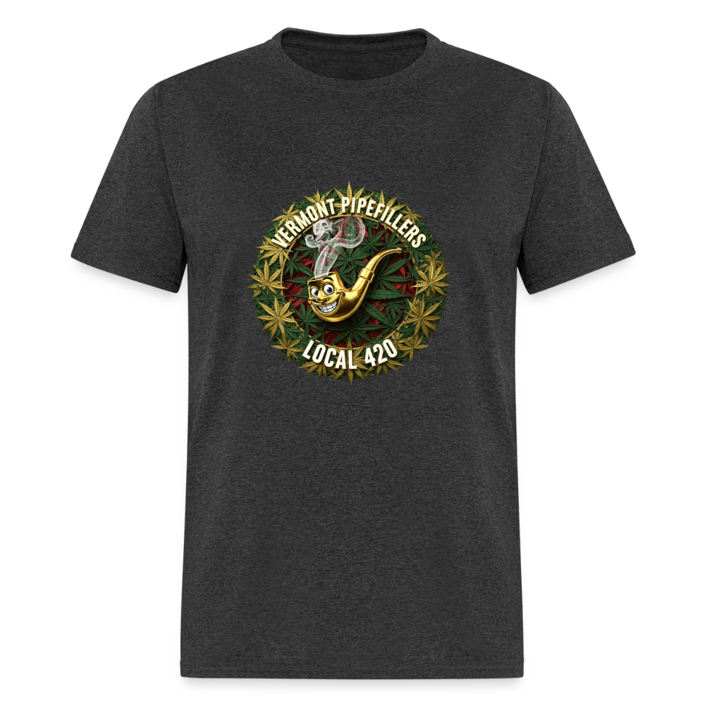 VERMONT PIPEFILLERS LOCAL 420 Men's T-Shirt - heather black