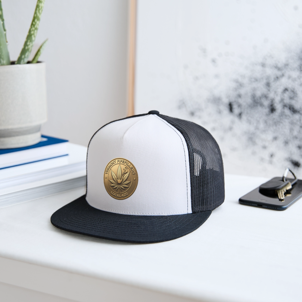 VERMONT PIPEFILLERS LOCAL 420 Trucker Hat - white/black