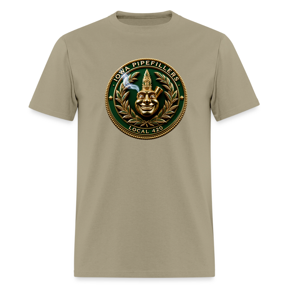 IOWA PIPEFILLERS LOCAL 420 Trucker Hat Men's T-Shirt - khaki